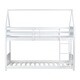 preview thumbnail 29 of 32, Twin Over Twin House Floor Bunk Bed with Headboards