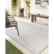 preview thumbnail 4 of 20, Livabliss Bouclair Casual Distressed Solid Color Area Rug Ivory/Cream - 6' 7" x 9'