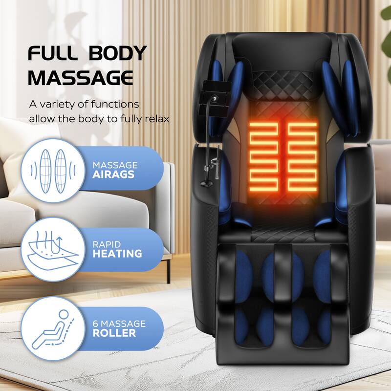 Massage Chair Recliner with Zero Gravity with Full Body Air Pressure