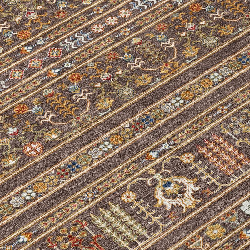 Machine Washable Indoor/ Outdoor Boho Moroccan Chantille Rug