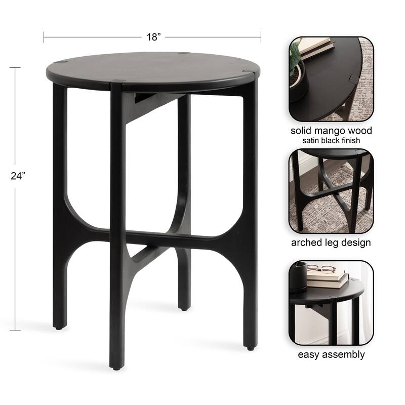 Kate and Laurel Kroscove Wood Side Table