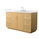Option Light Oak / Giotto Quartz Top / Brushed Nickel