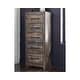 preview thumbnail 14 of 18, Drystan Narrow Chest - Casual Style - Multi Rustic Brown - 5-drawer