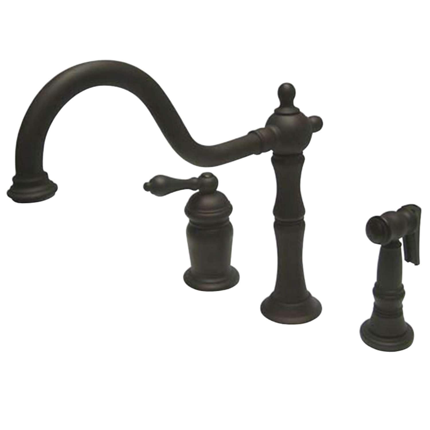 Kingston Brass Heritage 1.8 GPM Widespread Kitchen Faucet - Includes