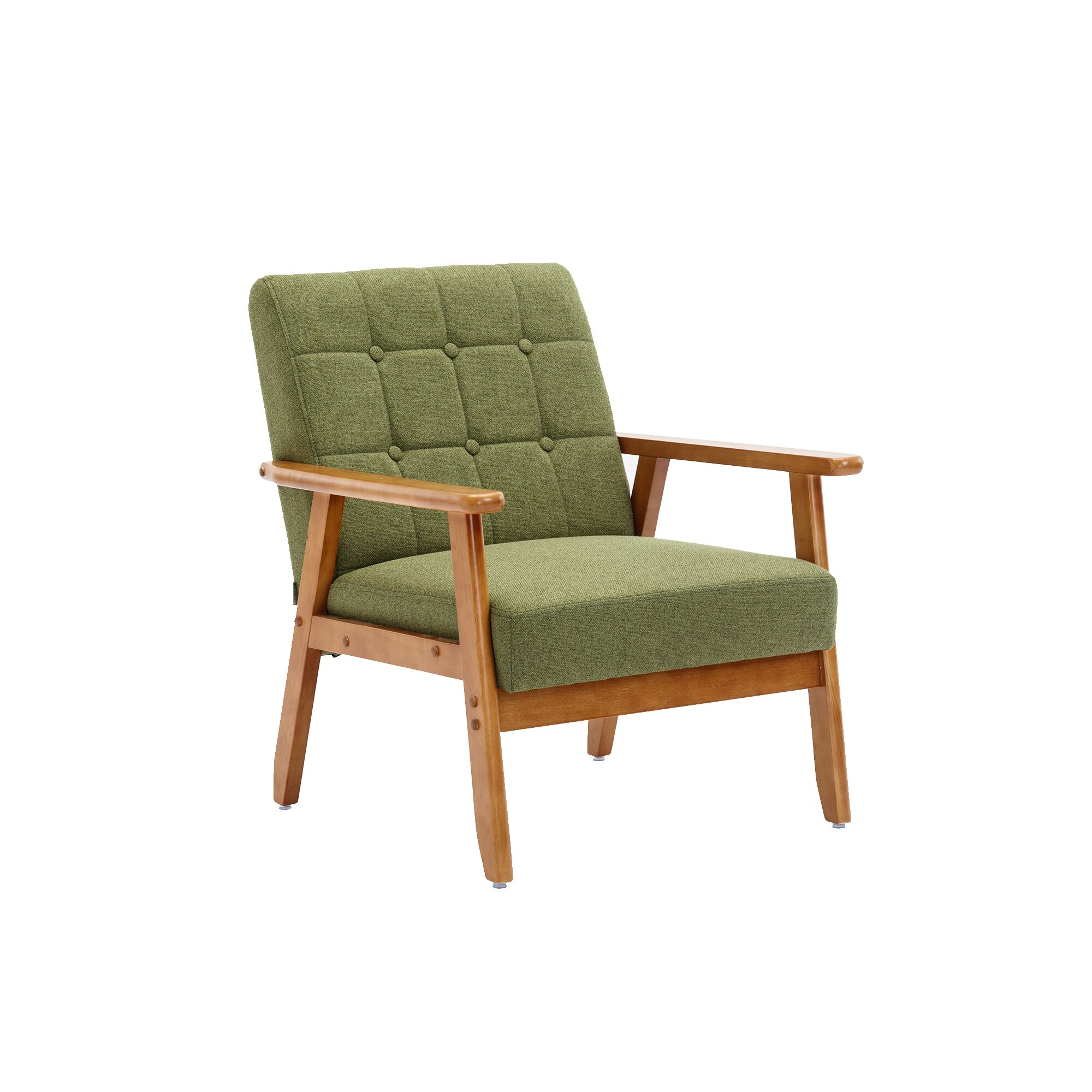 Arkin wooden sales frame accent chair