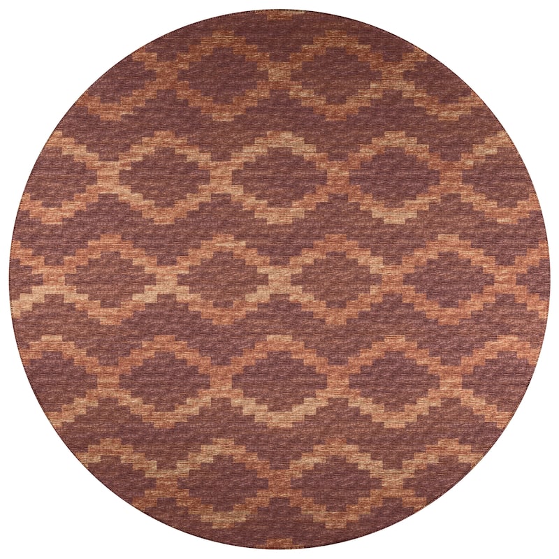 Indoor/ Outdoor Addison Yuma Southwest Chevron Washable Area Rug