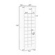 preview thumbnail 3 of 13, Multifunctional Shoe Cabinet Black Free Standing Tall Cabinet