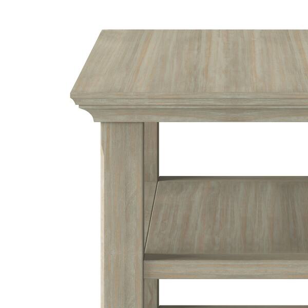 Shop Wyndenhall Normandy Solid Wood 14 Inch Wide Rectangle Rustic