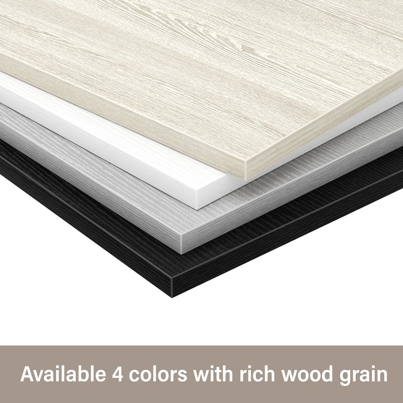 Cimly 30''-120'' W Freestanding Closet System with Hanging Rod, Closet Organizer with Drawers and Shelves