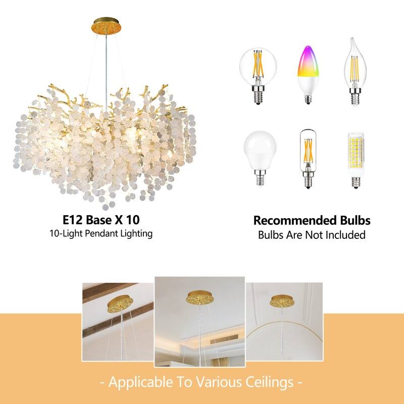 Modern Tree Branch Chandelier Crystal Pendannt Light Fixtures