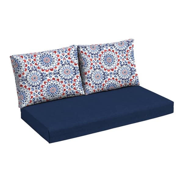Bench Cushions Cushions For Wicker Settee ARDEN Outdoor Loveseat