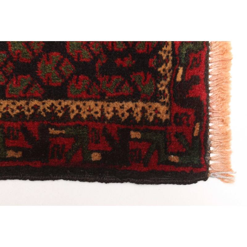 ECARPETGALLERY Hand-knotted Teimani Black Wool Rug - 2'8 x 4'2