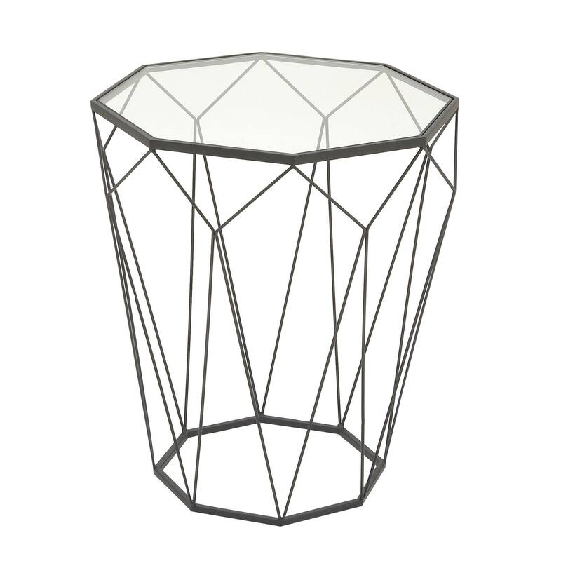 Metal Accent Table - Black - Roche River Decor - Black