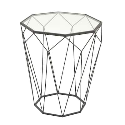 Metal Accent Table - Black - Roche River Decor