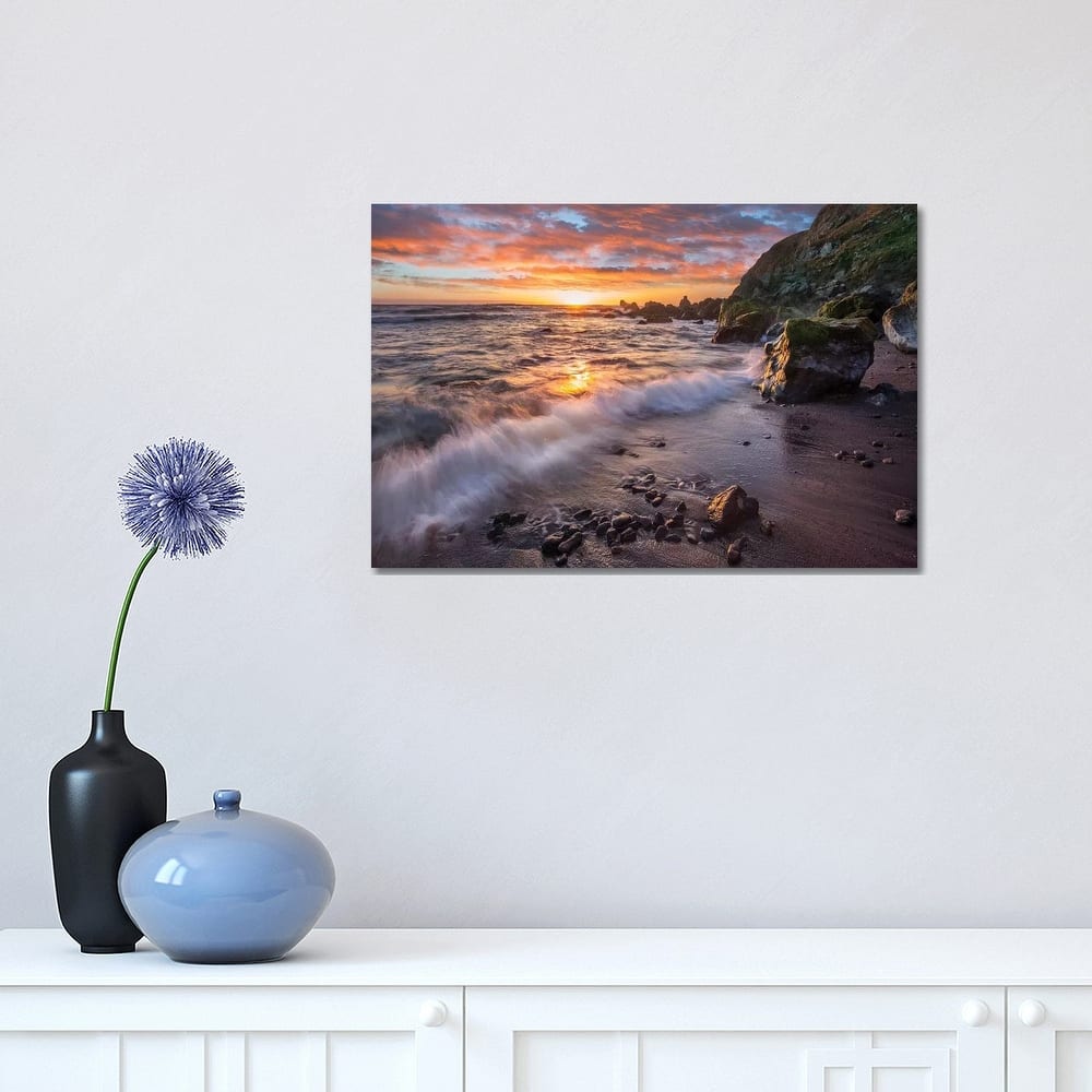 iCanvas "Beach At Sunset, Sonoma Coast State Park, Big Sur, California" by Tim Fitzharris Canvas Print