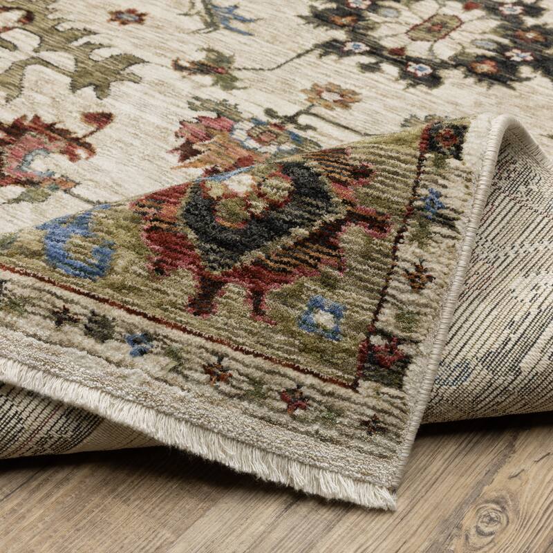 Style Haven Henretta Bordered Persian Fringe Edge Area Rug
