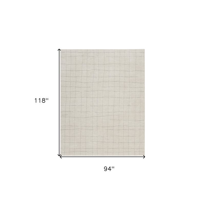 HomeRoots Abstract Scandinavian Rectangle Area Rug