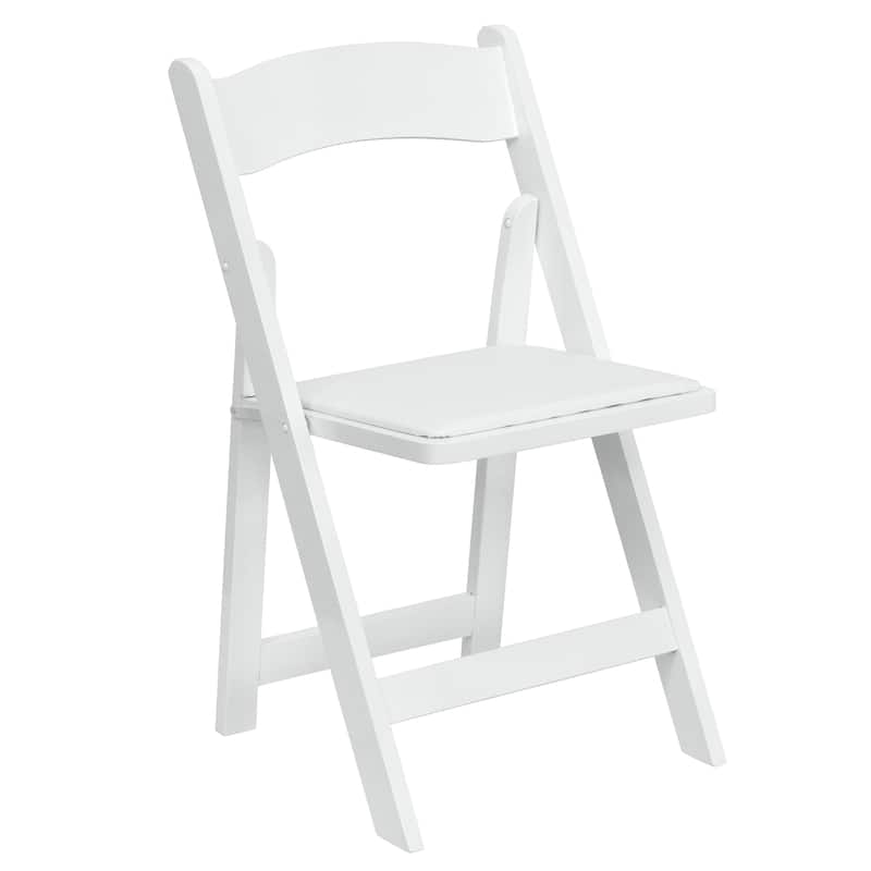 Vinyl-padded Wood Folding Chair (Set of 4)