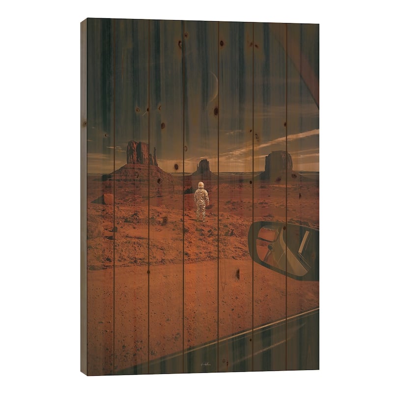 Flourish Anywhere Print On Wood by Rob Hakemo - Multi-Color - 40x26x1.5