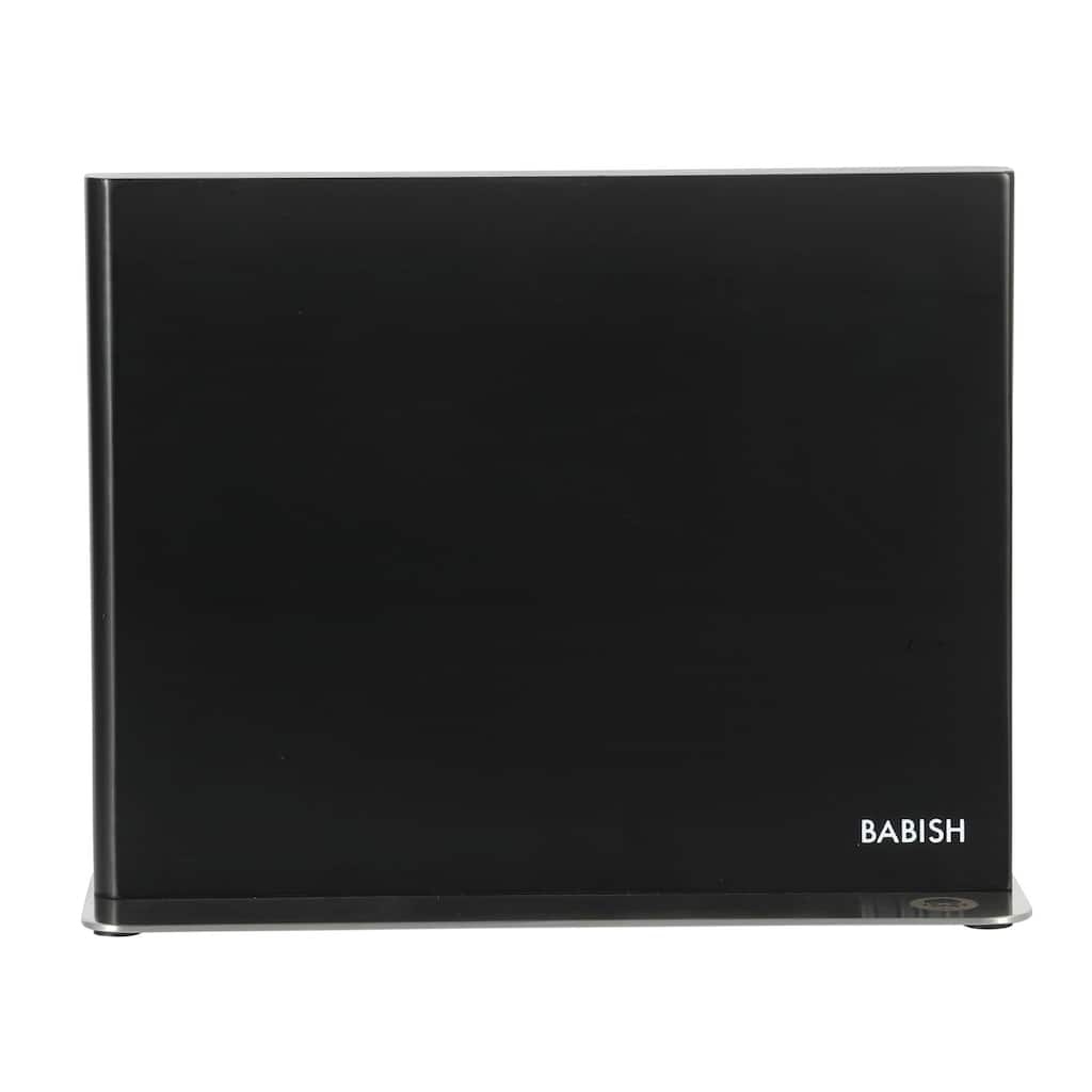 Babish Magnetic Knife Double Sided Block Holder (11" X 8.5" X 4") W/ Anti Skid Base