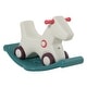 preview thumbnail 1 of 4, Kids 2-in-1 Rocking Horse & Sliding Car, Indoor & Outdoor Ride-On Toy with Detachable Base and Smooth Materials - Grey Grey