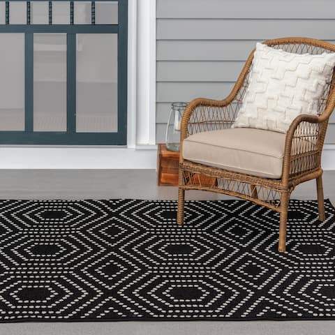 Loomaknoti Tecopa Kaharie Black Area Rug