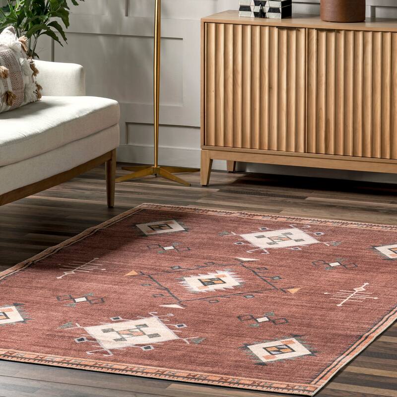 Nuloom Shenai SplashGuard Machine Washable Area Rug