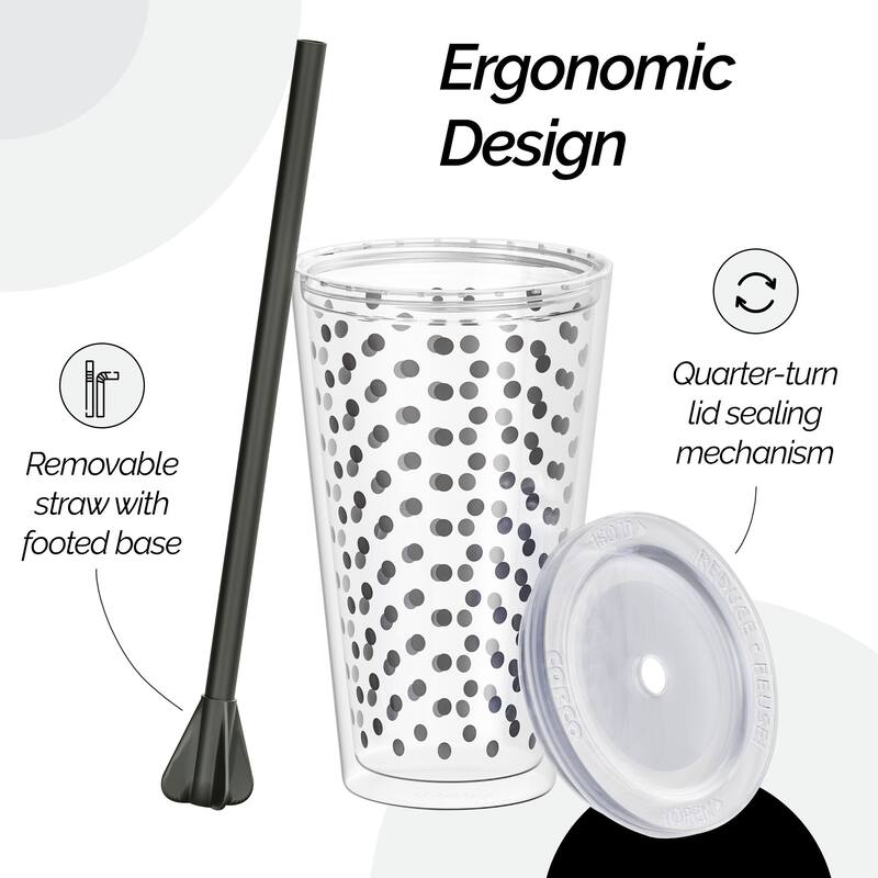 Copco Minimus Tumbler With Removable Straw And Double Wall Insulation - 24 oz.