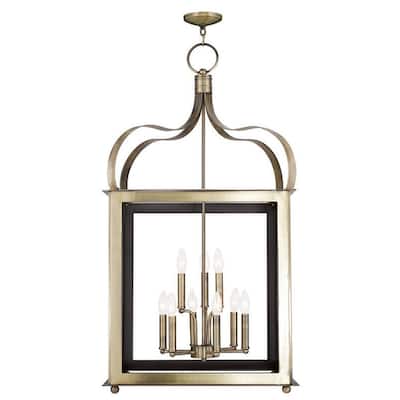 Livex Lighting Garfield 9 Light Semi-Flush Ceiling Fixture
