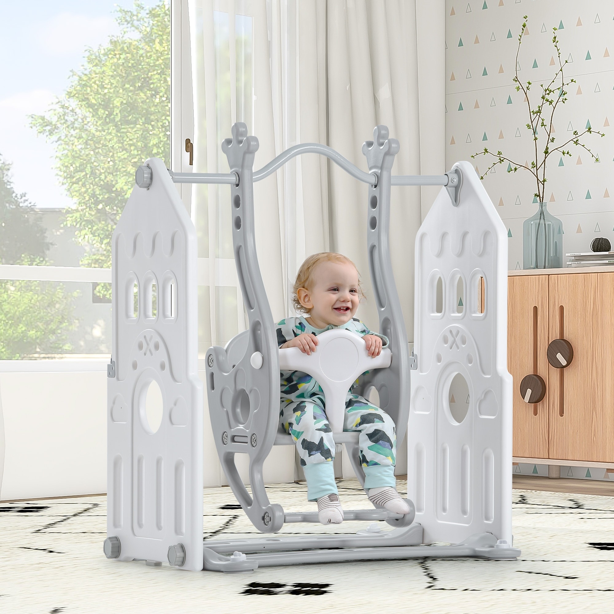 Indoor baby swing set clearance