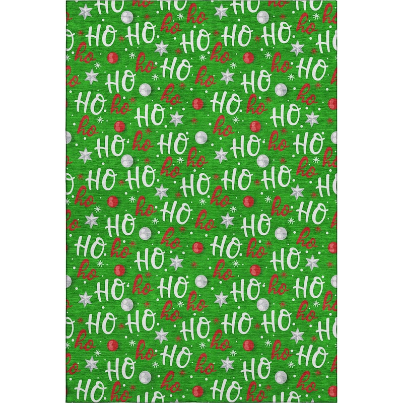 Premium Washable Super Soft Christmas Ho Ho Mayfield Rug