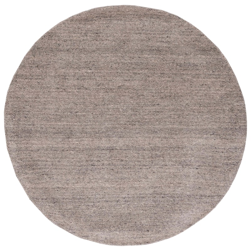 SAFAVIEH Handmade Himalaya Deco Frame & Contemporary Solid Ivory Wool
