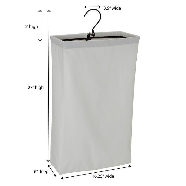 Household Essentials Hanging Doorknob Laundry Bag Hamper - - 17283924