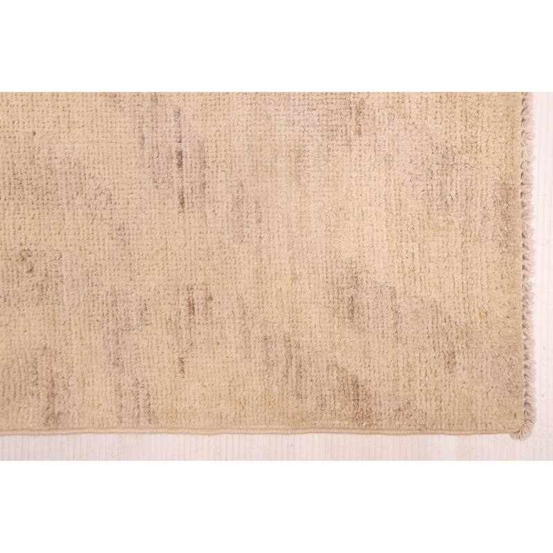 ECARPETGALLERY Hand-knotted Peshawar Ziegler Ivory Wool Rug - 9'0 x 11'8