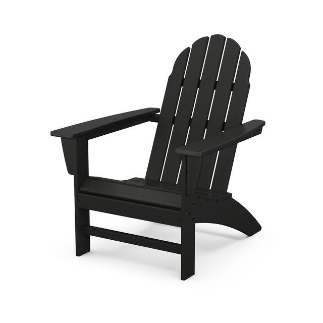 POLYWOOD Vineyard Outdoor Adirondack Chair - Black