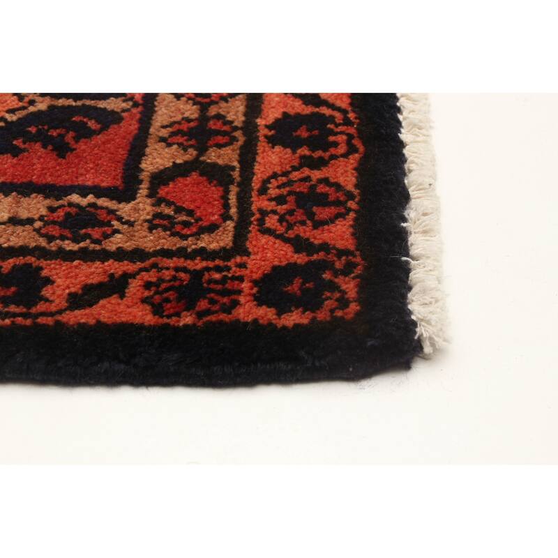 ECARPETGALLERY Hand-knotted Andelz Navy Wool Rug - 3'3 x 10'0