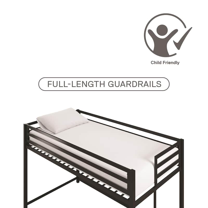 Avenue Greene Macie Twin Metal Junior Loft Bed
