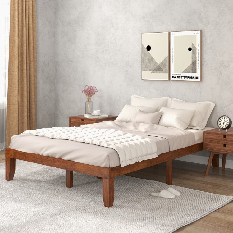 Queen Size 14" Wooden Bed Mattress Frame