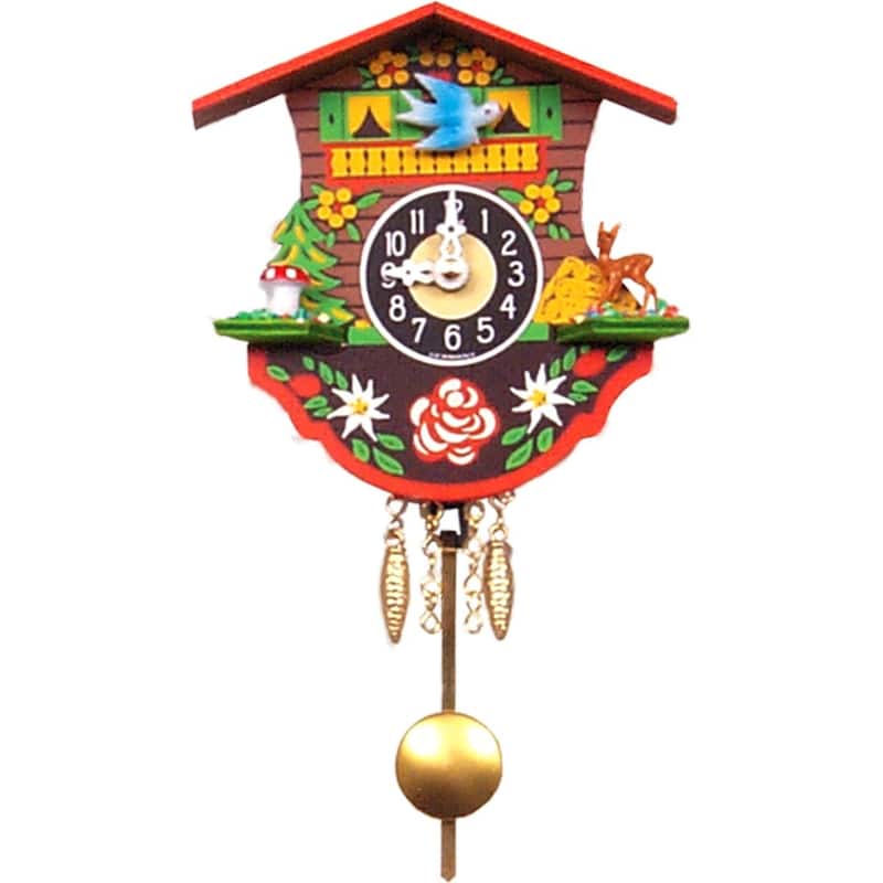 4.5" Engstler Battery-Operated Mini Cuckoo Wall Clock