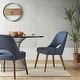 preview thumbnail 27 of 49, INK+IVY Nola Upholstered Dining Side Chairs with Cutout Back design (Set of 2) Navy