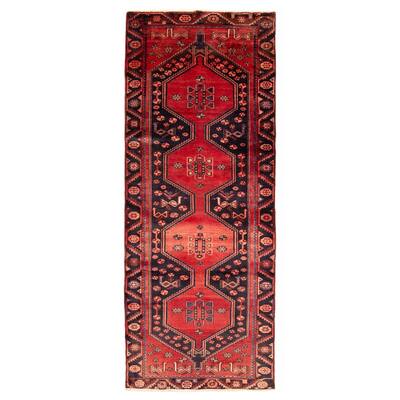 ECARPETGALLERY Hand-knotted Anadol Red Wool Rug - 3'6 x 9'2