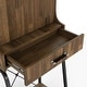preview thumbnail 10 of 10, DH BASIC Urban Light Hickory 2-Open Shelf Mini Bar by Denhour