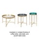 preview thumbnail 13 of 11, Kate and Laurel Celia Round Metal Coffee Table - 28.25x28.25x19