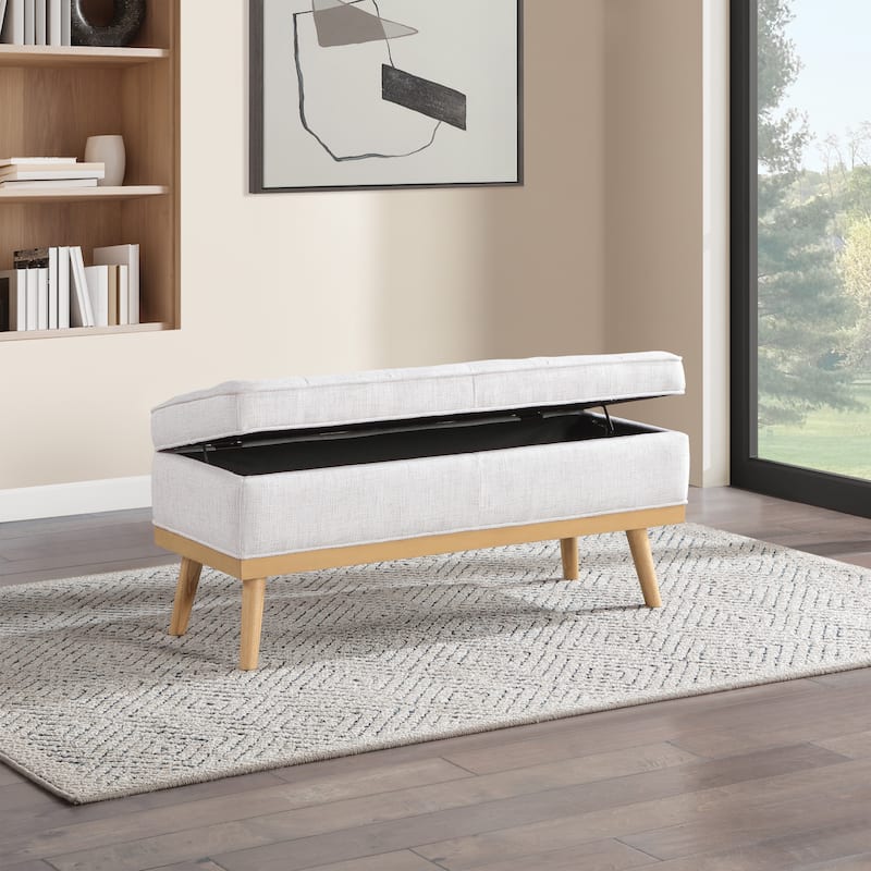 Carson Carrington Sastamala Mid-century Storage Bench