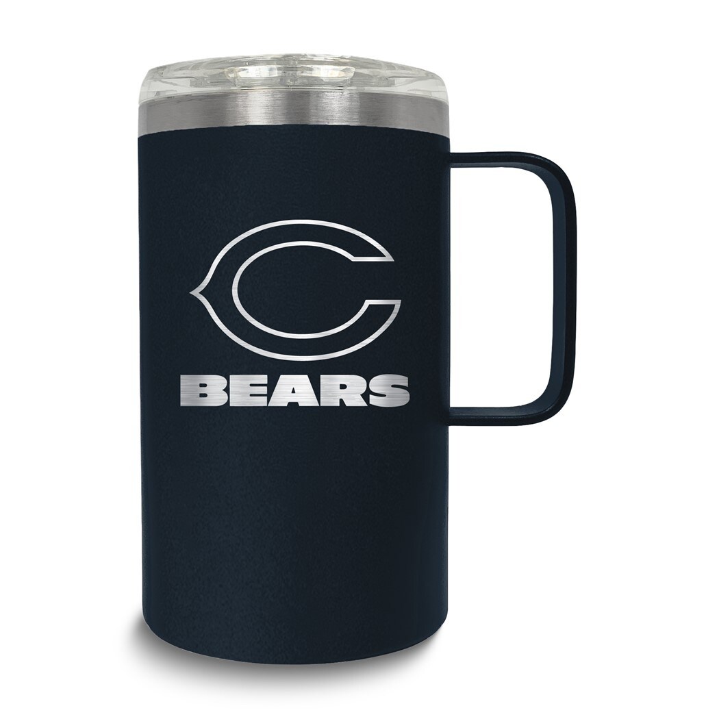 NFL Chicago Bears Stainless Steel 18 Oz. Hustle Mug with Lid