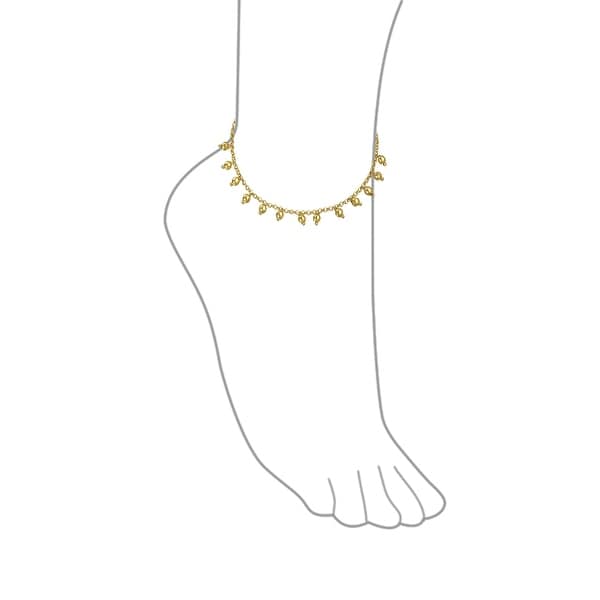 gold plated ankle bracelet