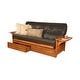 preview thumbnail 17 of 68, Copper Grove Dixie Oak Full-size 2-drawer Futon Set with Mattress