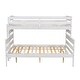 preview thumbnail 25 of 24, Twin XL Over Queen Bunk Bed with Ladder & Slat Support, Solid Wood Bunk Bed Frame with Safety Guardrail, Separated into 2 Beds