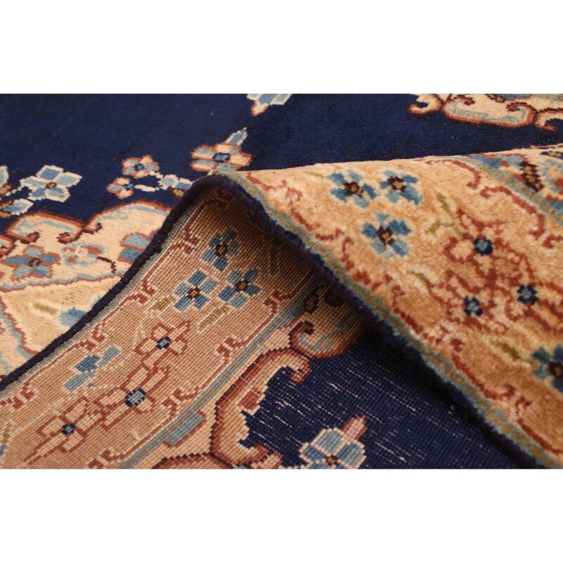 ECARPETGALLERY Hand-knotted Anadol Vintage Navy Wool Rug - 3'2 x 6'4