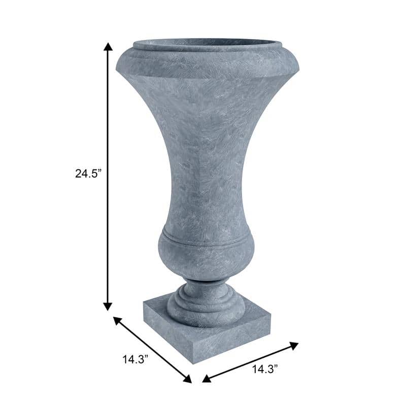 Daisy Modern Stylish Fiberstone and MgO Clay Floor Planter with Drainage Holes for Indoor Outdoor Home Yard Patio Decor